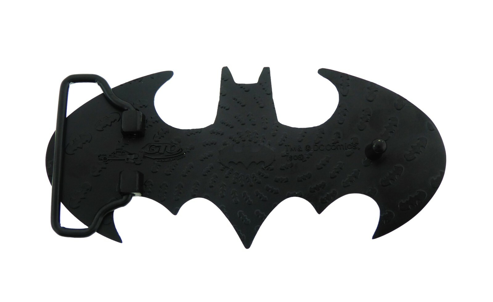Batman belt buckle Halloween Costume DIE CUT JET BLACK DC Comics Men AUTHENTIC