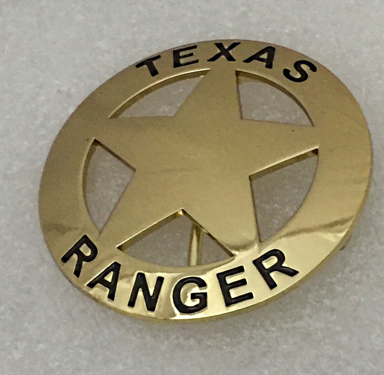 Texas Ranger Badge Belt Buckle (Seconds)