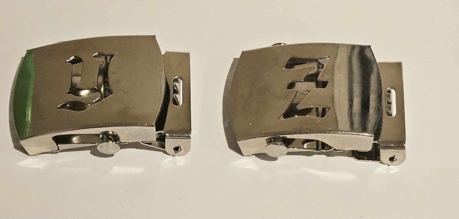 Old English Initial Belt Buckle A To Z Silver Metal Letter Buckle Only