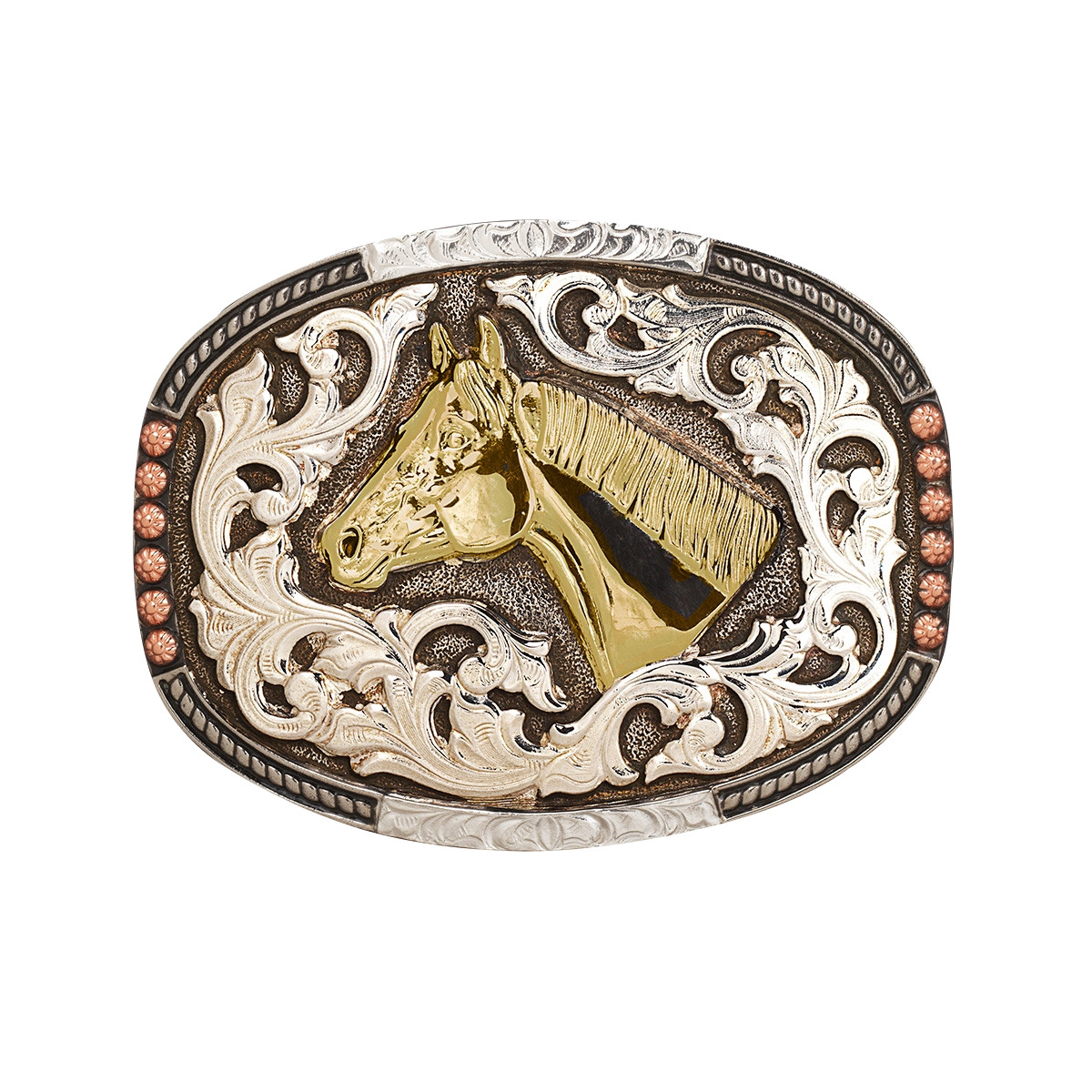 Crumine Western Horse Head Engraved Buckle C1001707
