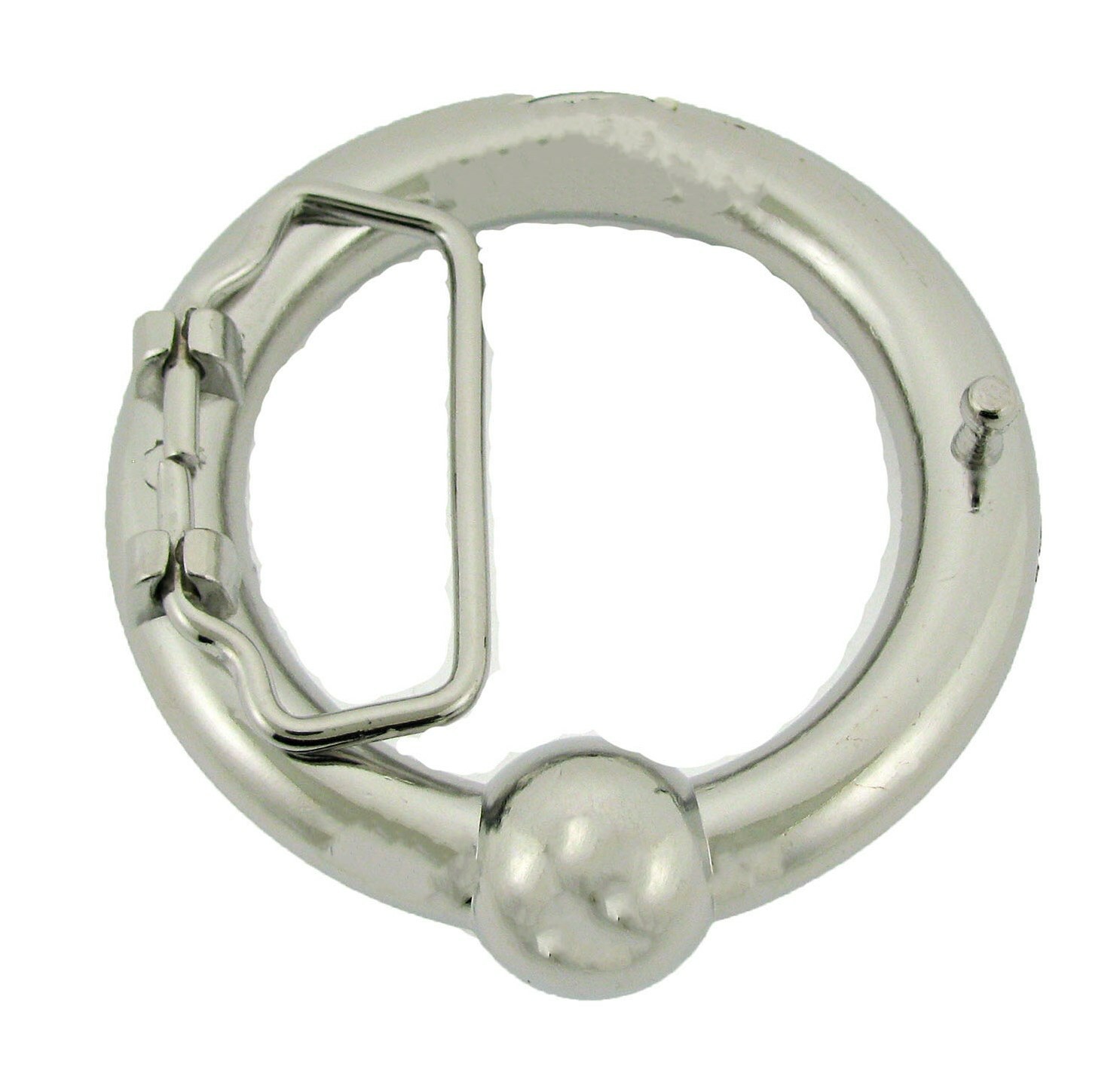 Piercing Barbell Body Belly Button Nose Nipple Sexy Ring Ear Belt Buckle chrome