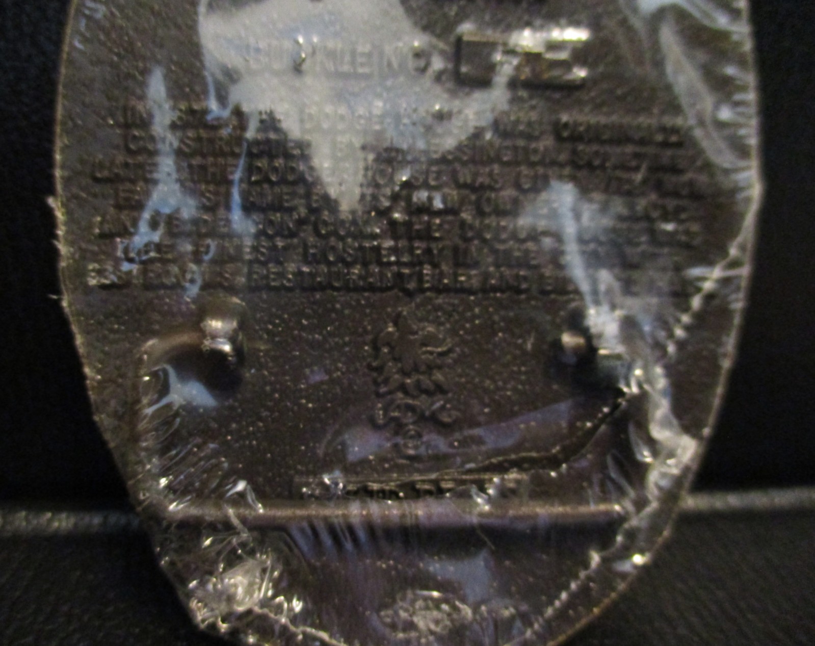 Dodge City Kansas 1872 Dodge House Hotel Resturant Billiard Hal1 Belt Buckle 1st