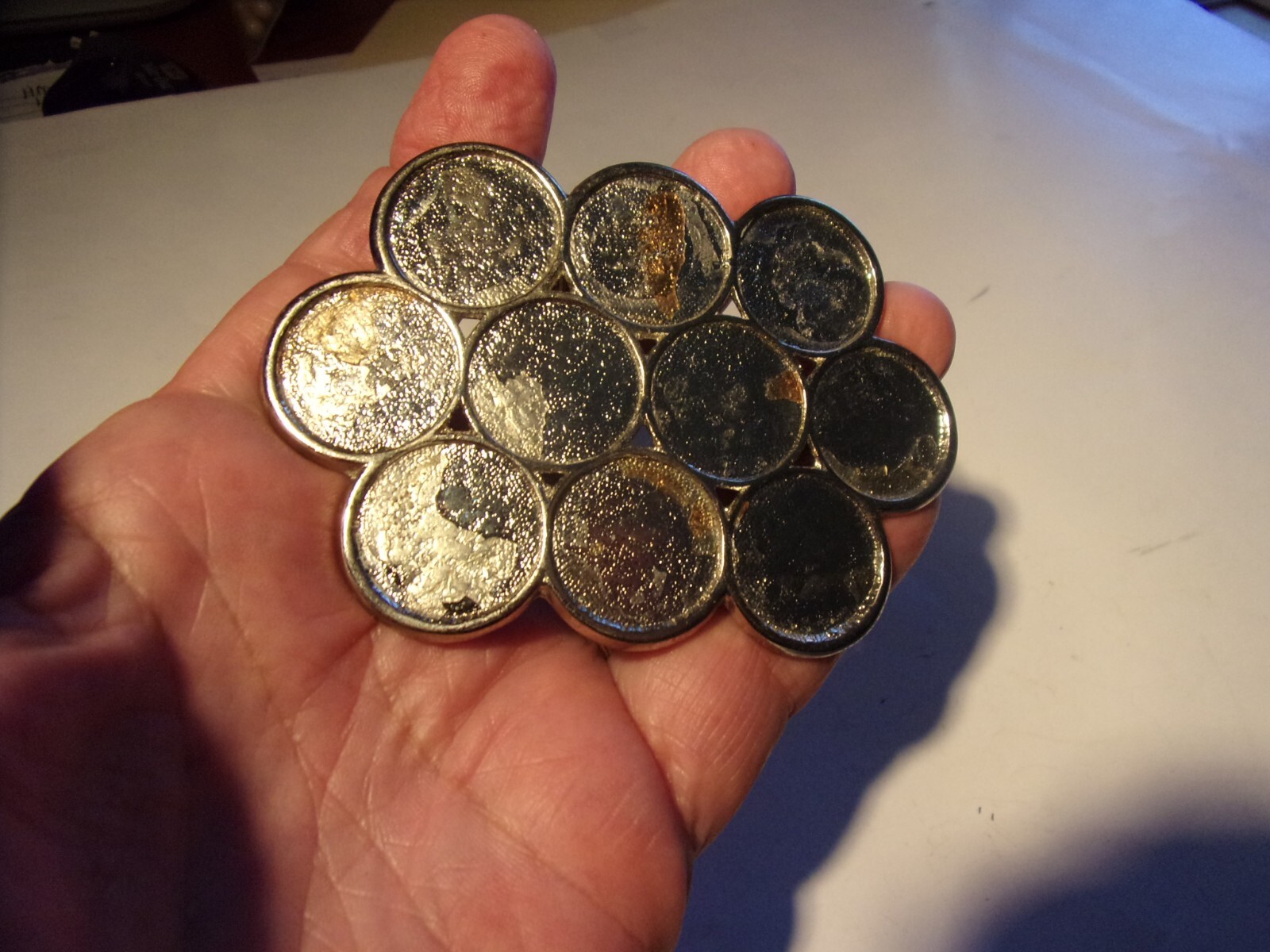 Collectible Metal Belt Buckle Coin Design – $9 s/h
