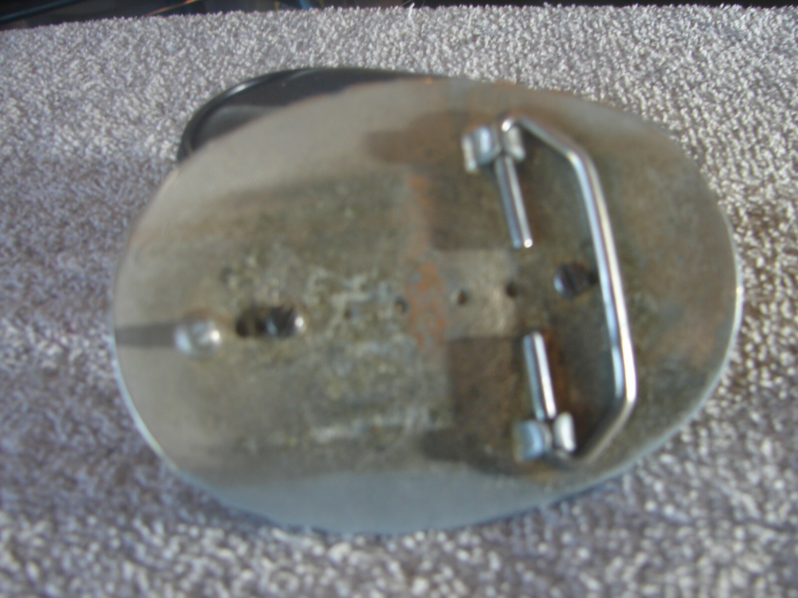Unbranded Polished Brown Stone Western Cowboy Silver Belt Buckle
