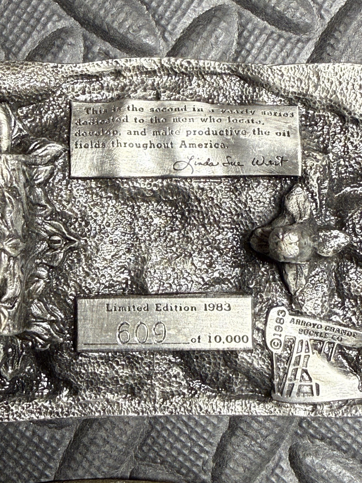Lot: 1983 American Oil Field Belt Buckle, Conoco Tanker & 2 More Vtg. Oil & Gas!