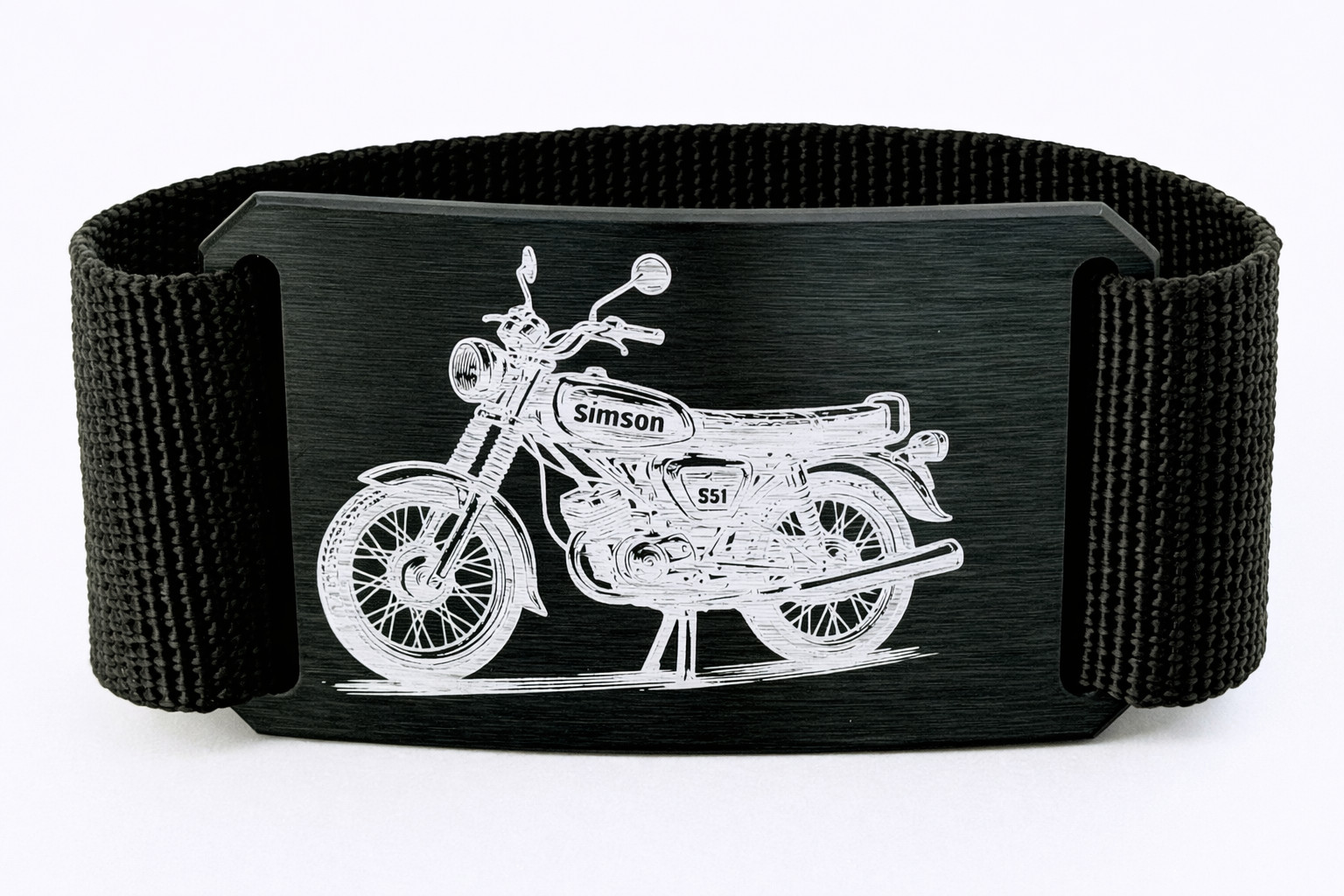 Crios Branding Belt Aluminium Buckle Simson S51 Legend Moped Motorcycle
