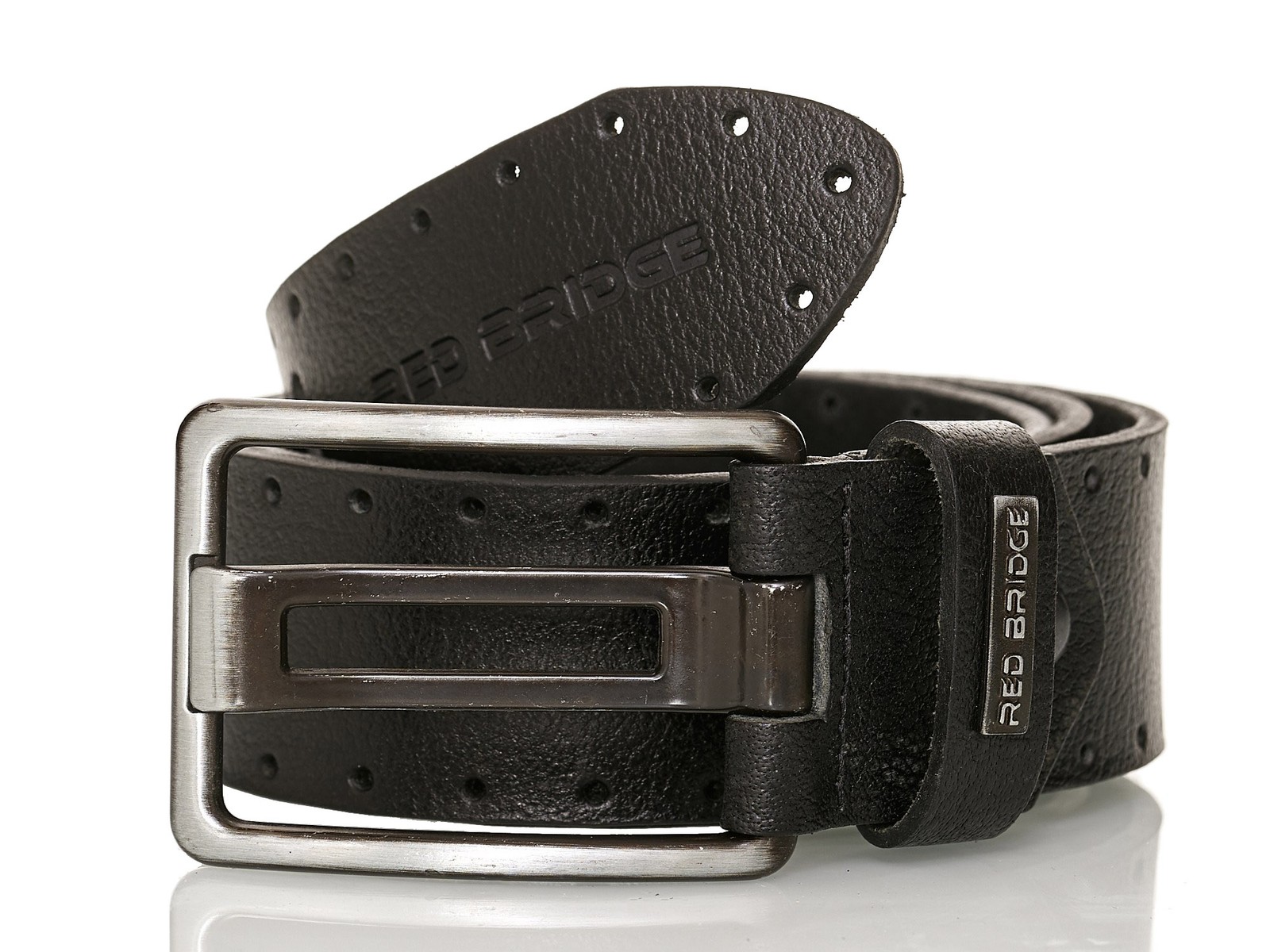 Redbridge Jeans men&rsquo;s leather belt genuine leather belt premium 4.4 wide
