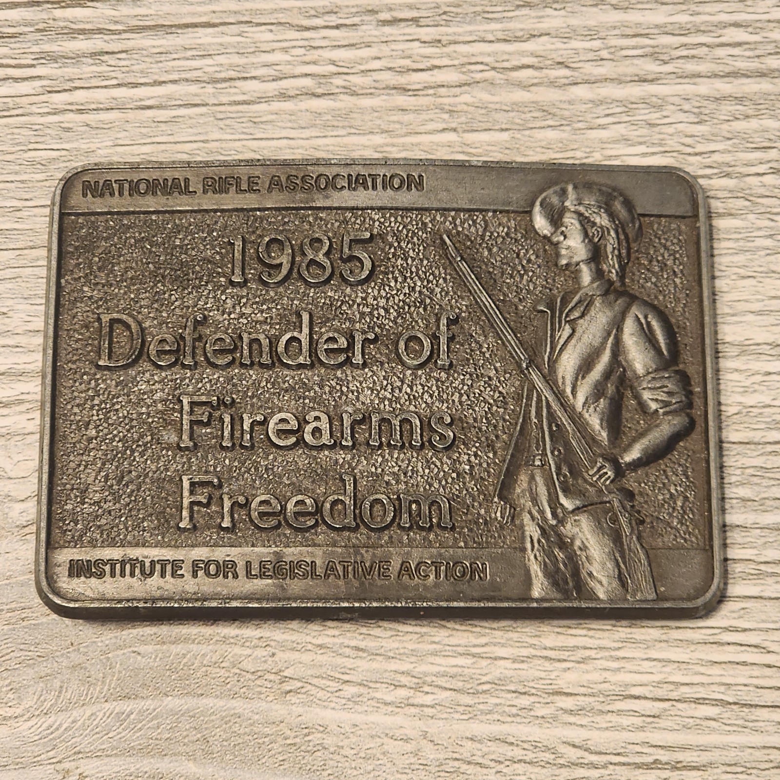 Choice – Vintage Belt Buckle; NRA; Operation Desert Storm; Vietnam; Hunting