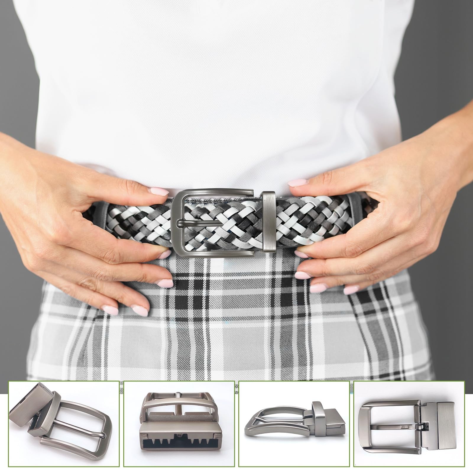 Chihutown 1 3/8&Prime; (35mm) Classic Reversible Belt Buckle, Need No F, Matte Grey