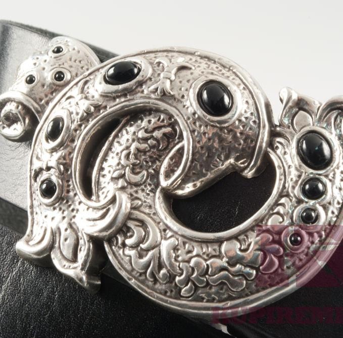 Emblem King Queen Silver Belt Buckle Interchangeable Buckle