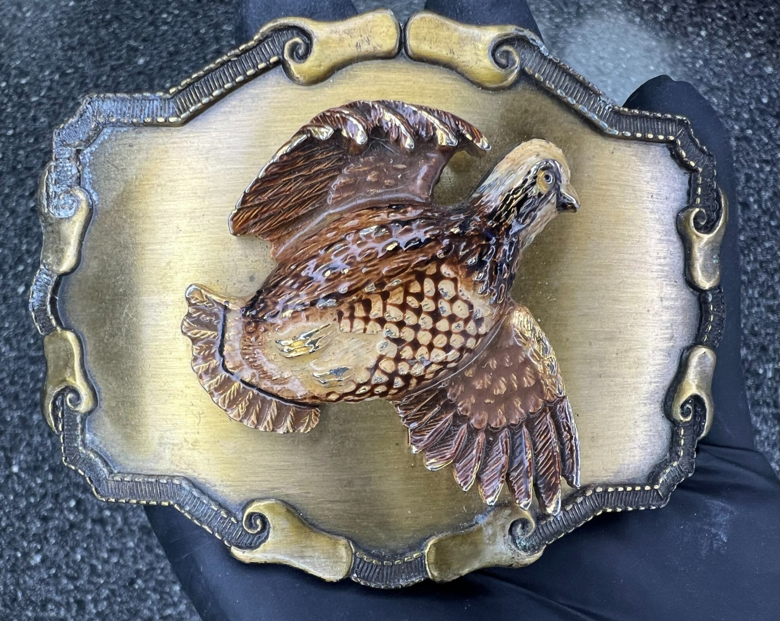 Quail Belt Buckle, 1977 or 1978, Raintree