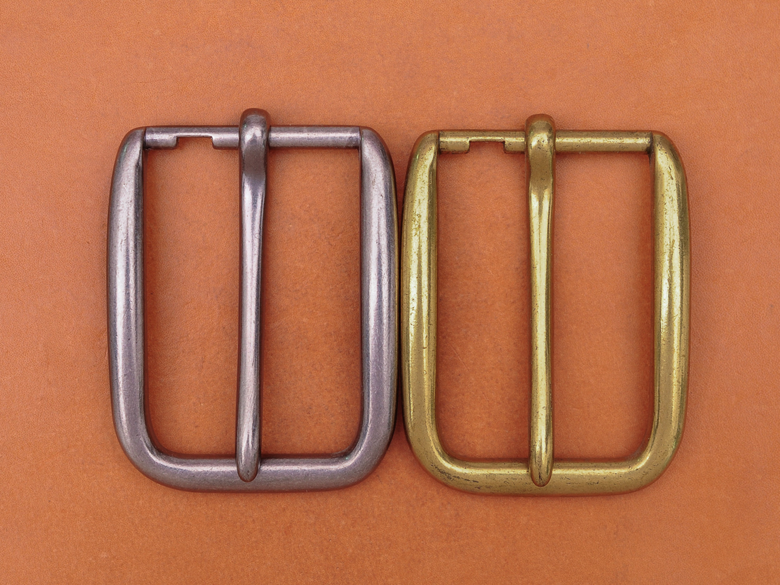 Retro Brass Long Big Heavy Single Prong Pin Leather Belt Buckle Fits 40MM Strap