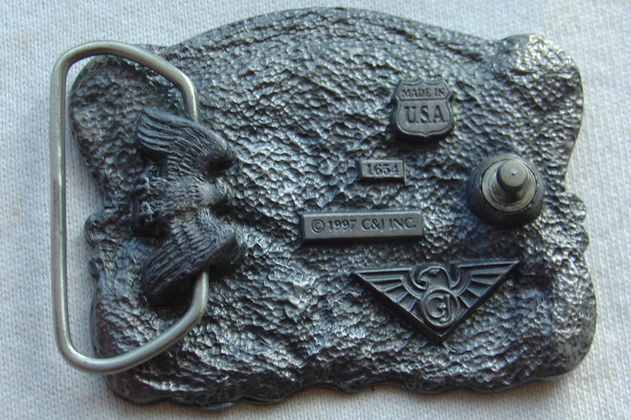 Vtg Belt Buckle C&J Tactical Officer Police SWAT