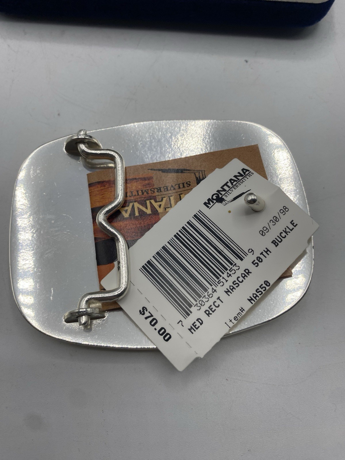 NASCAR 50th Anniversary Belt Buckle Montana Silversmiths