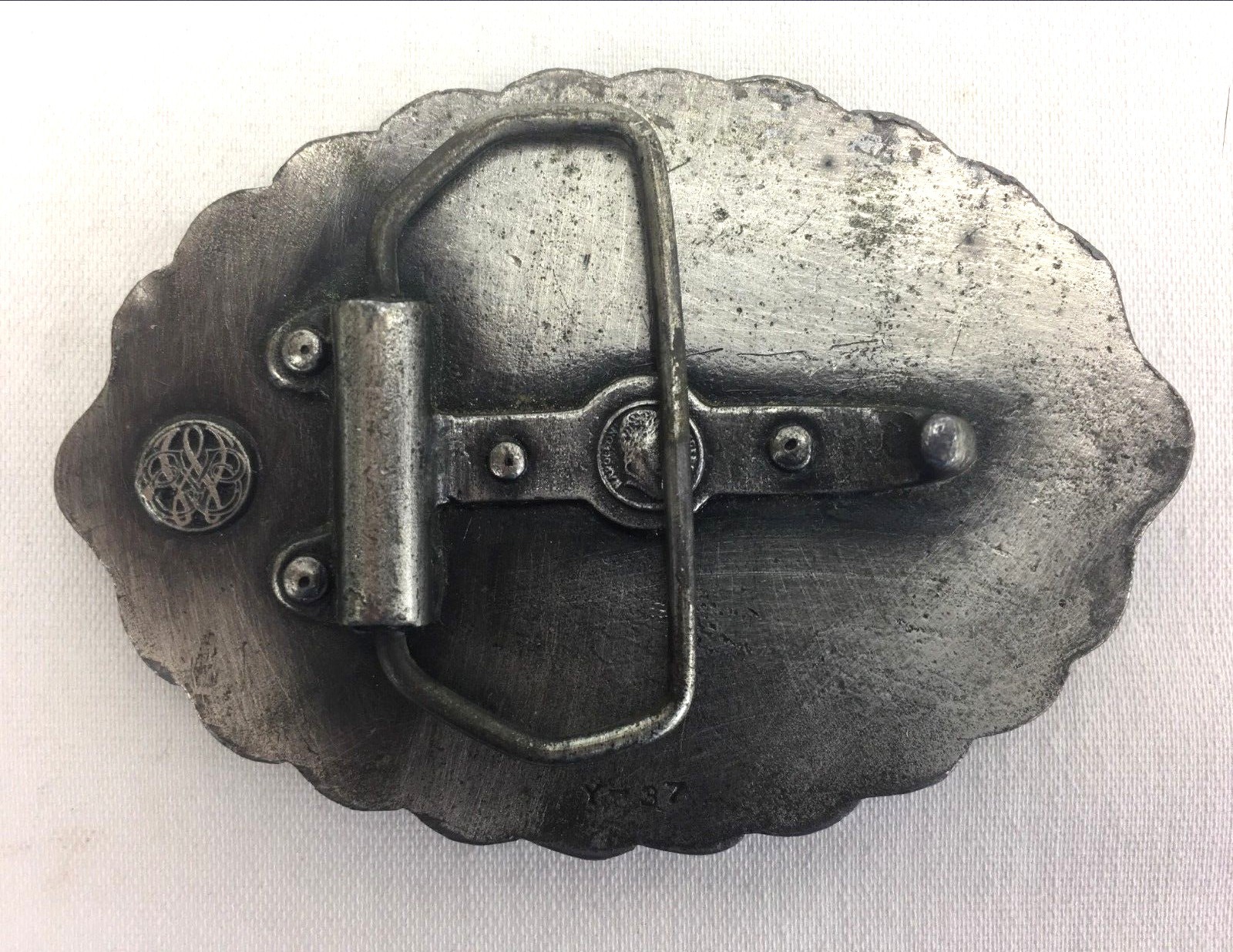 Belt Buckle Oval Patina Mixed Metal 200 Years Ago Liberty Bell