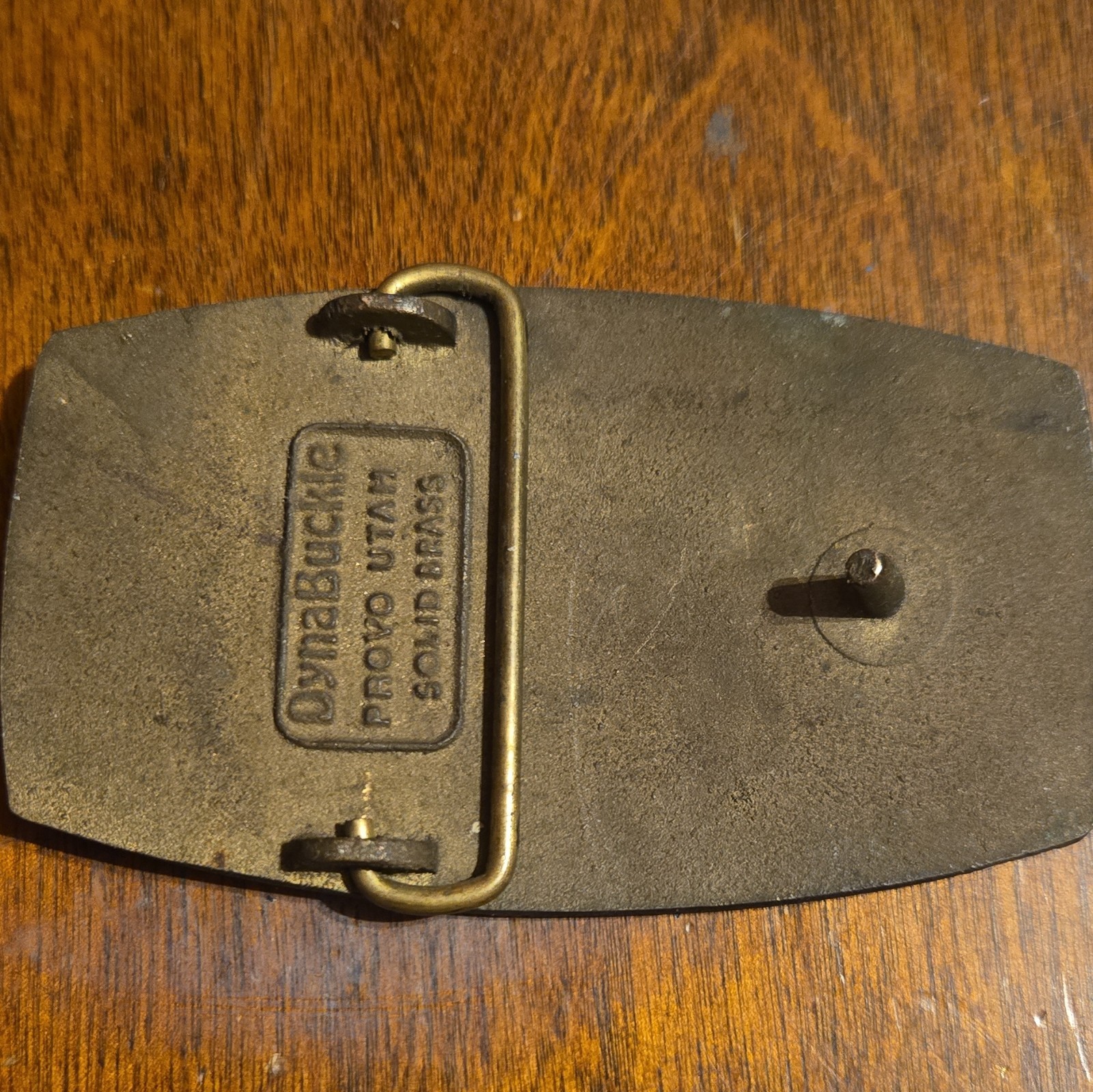 DynaBuckle Solid Brass Long-Airdox Rhino Feeder-Breaker Western Belt Buckle