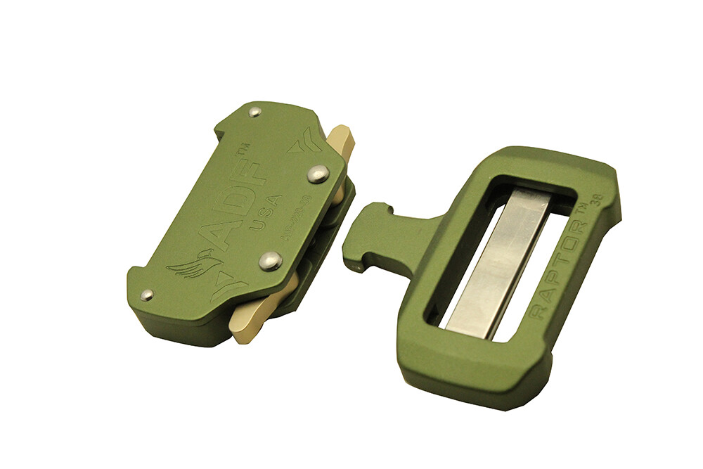 RAPTOR™ 1.5&Prime; BUCKLE, military buckle, tactical belt package (made in USA)