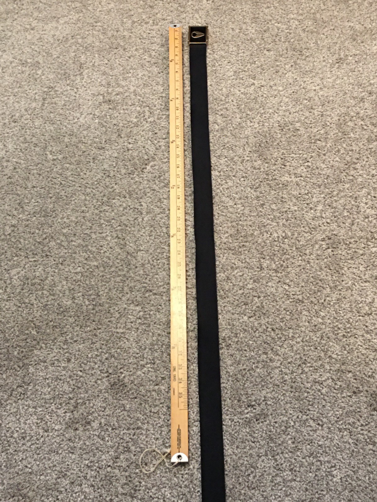 NIXON VINTAGE BELT & BUCKLE GOLD AND BLACK
