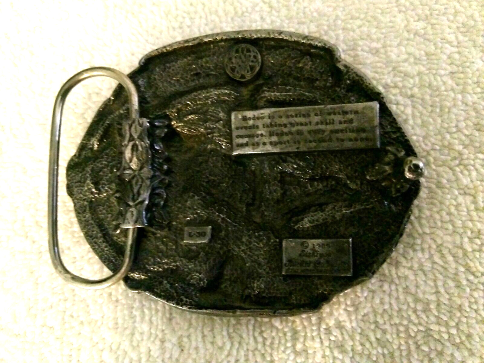 Vintage RODEO Siskiyou Buckle Co. Inc Williams Oregon L-30