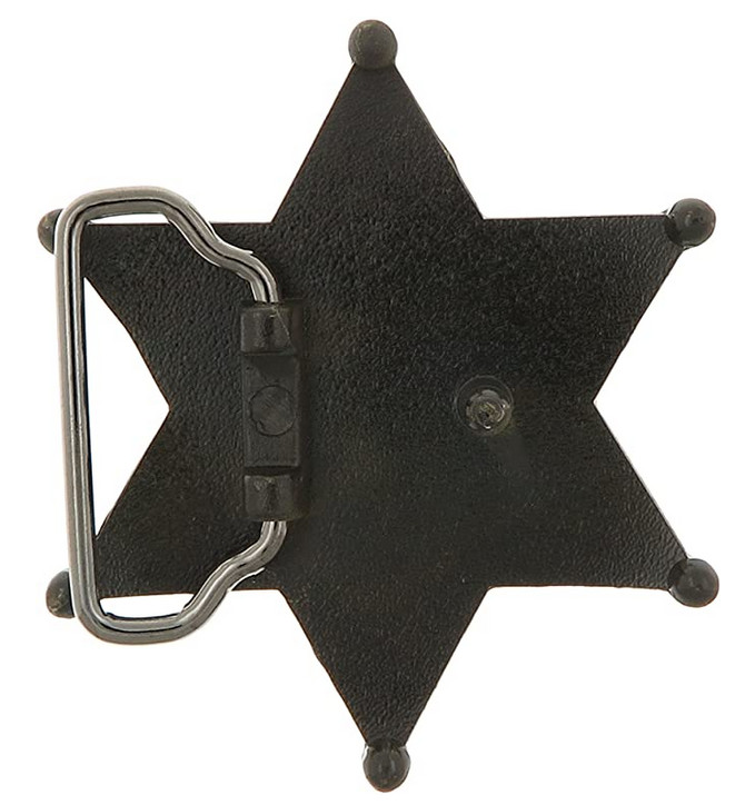 Bronze Sheriff Badge Star Metal Fashion Belt Buckle