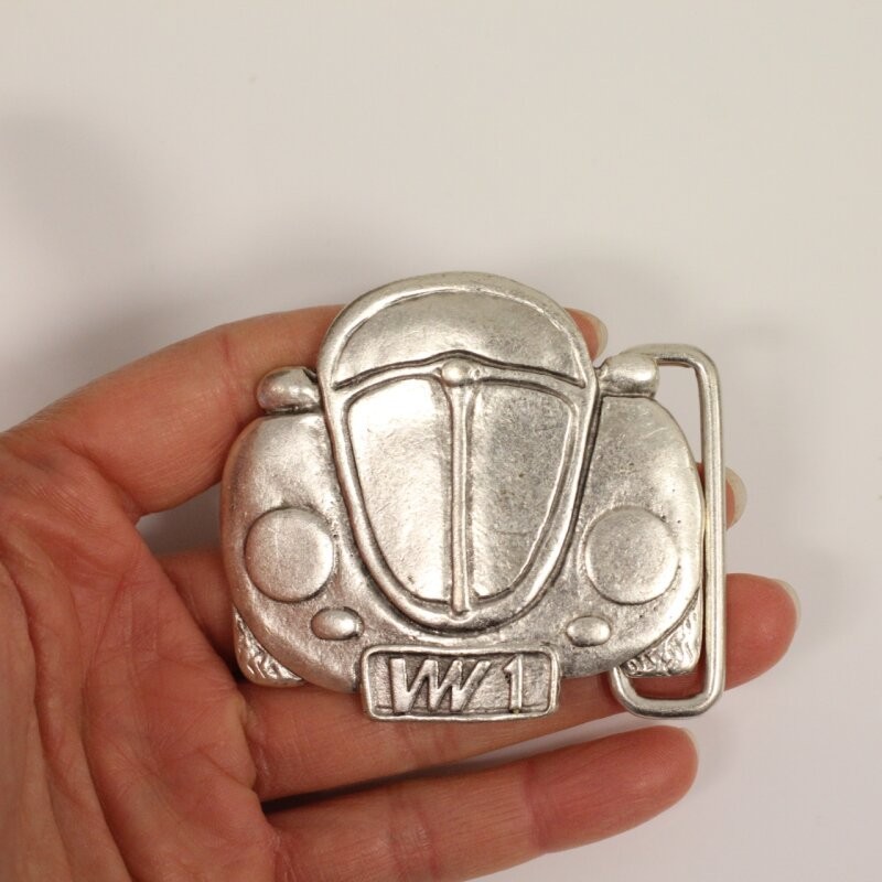 Belt buckle VW Beetle, retro car classic design for classic fans