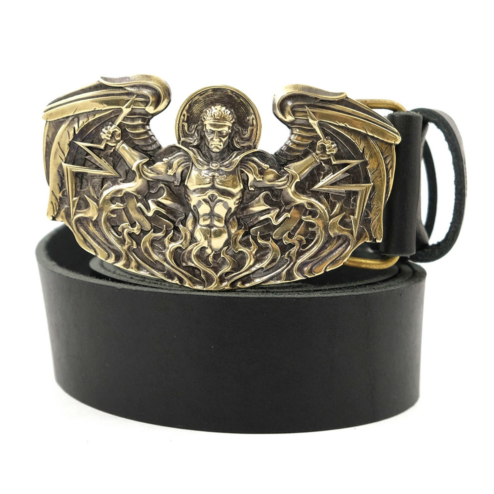 Archangel Uriel belt buckle, Saint Uriel Auriel Christian accessory St.Archangel