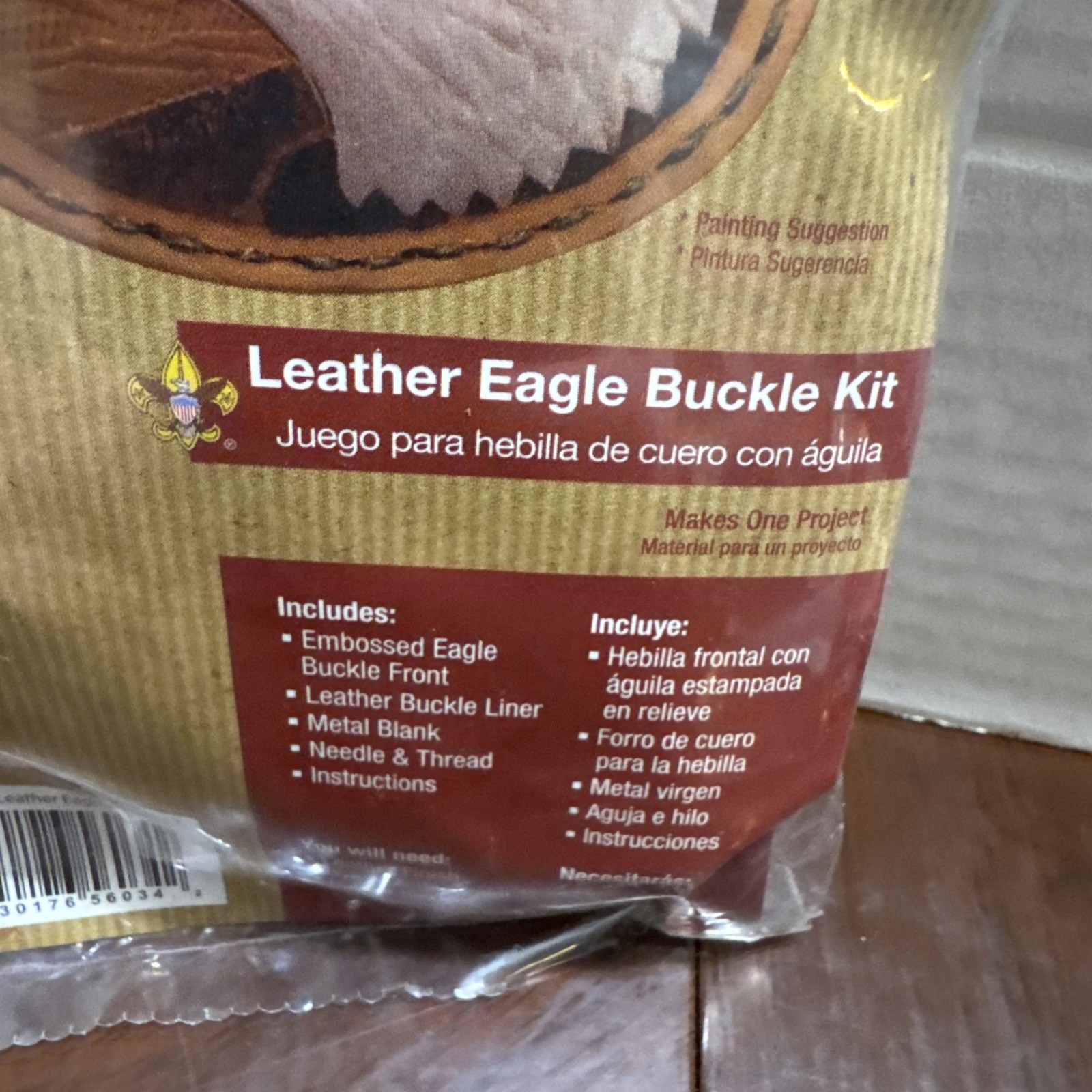 BSA Leatherwork Crafts American Bald Eagle Belt Buckle Kit Made In USA Scouts