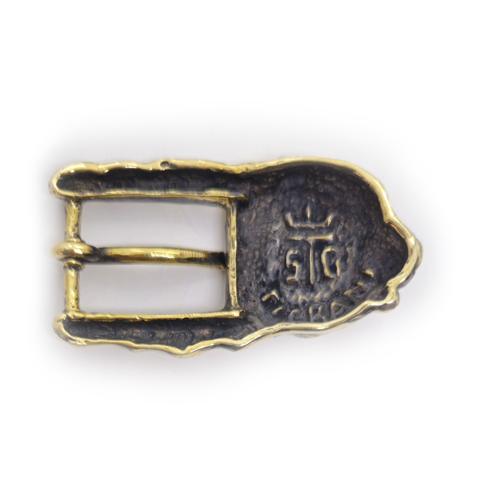 Cat Head Brass Belt Buckle