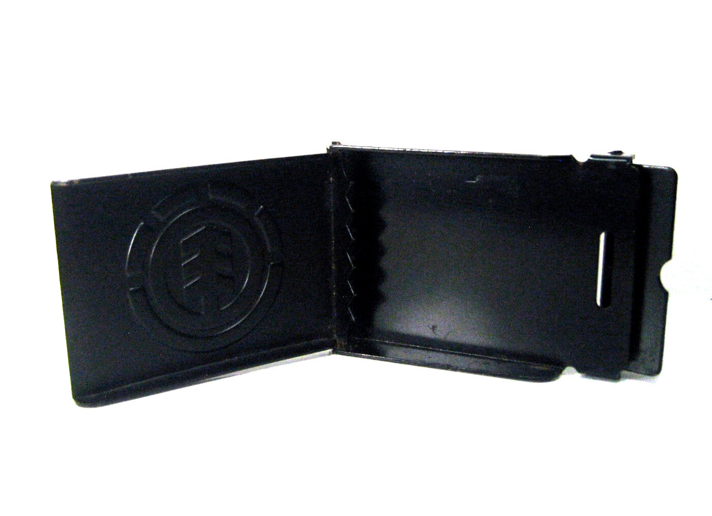 Element Skateboards Belt Buckle Black Painted Steel Blue Enamel Logo 2 5/8&Prime; NICE