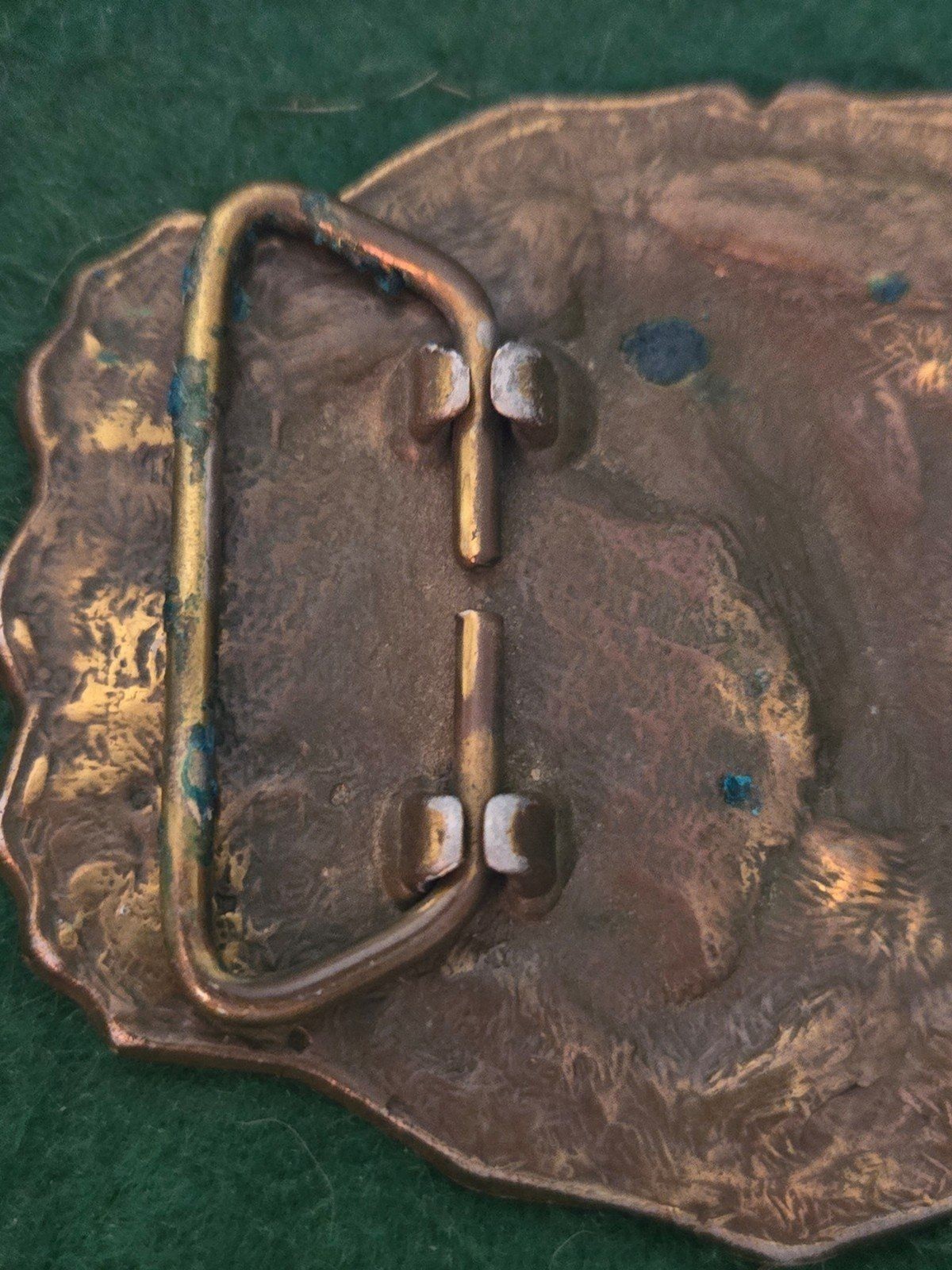 Vintage Brass Belt Buckle « Big Mouth Bass (Y-17)