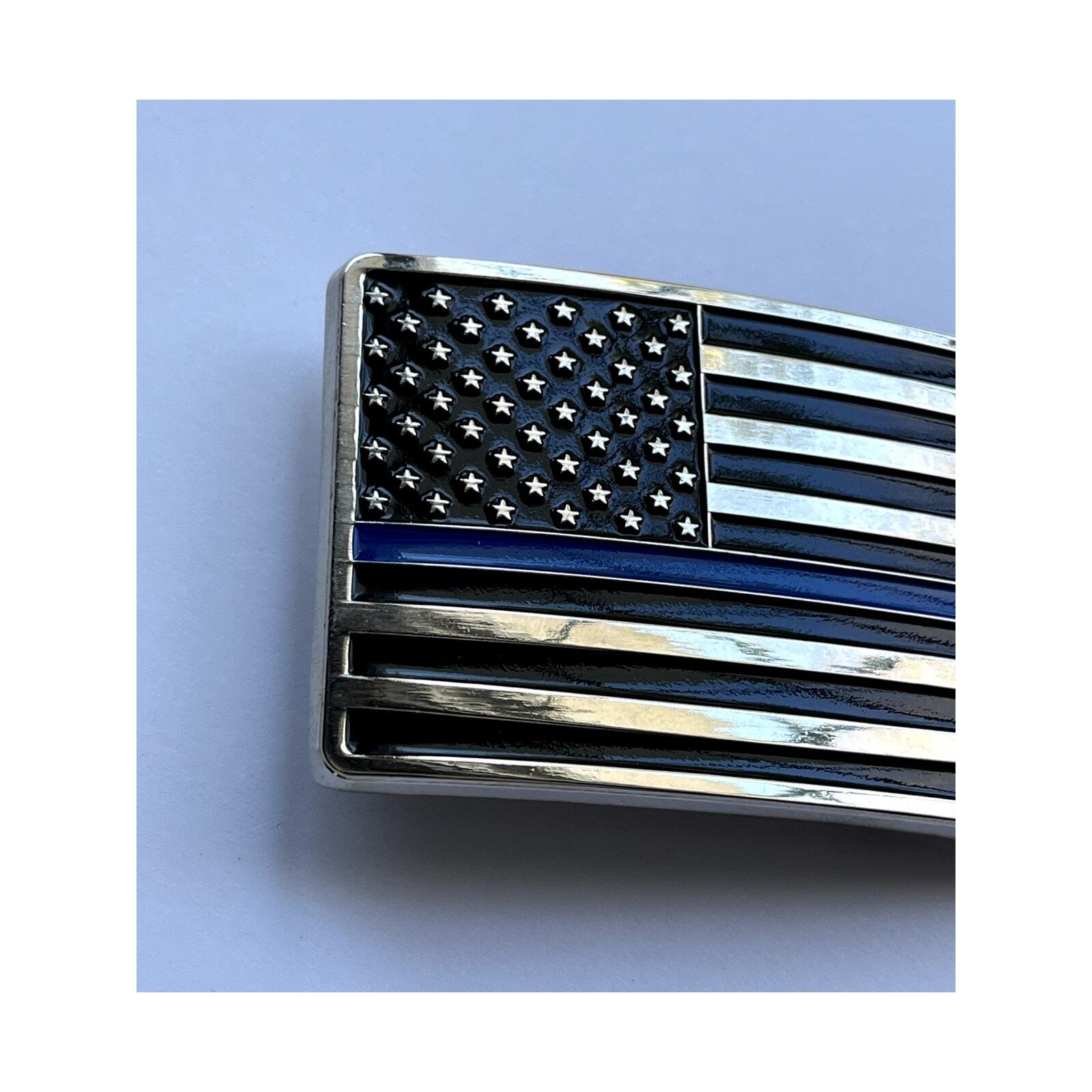 Thin Blue Line Law Enforcement Belt Buckle