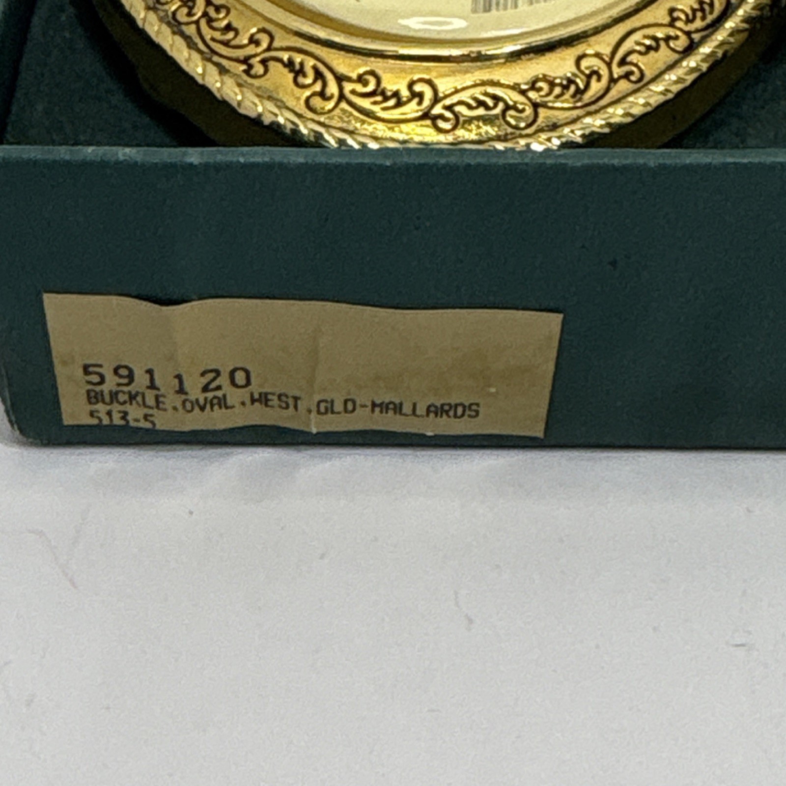 Barlow Oval Gold Mallards Western Metal Belt Buckle Duck Nature 591120