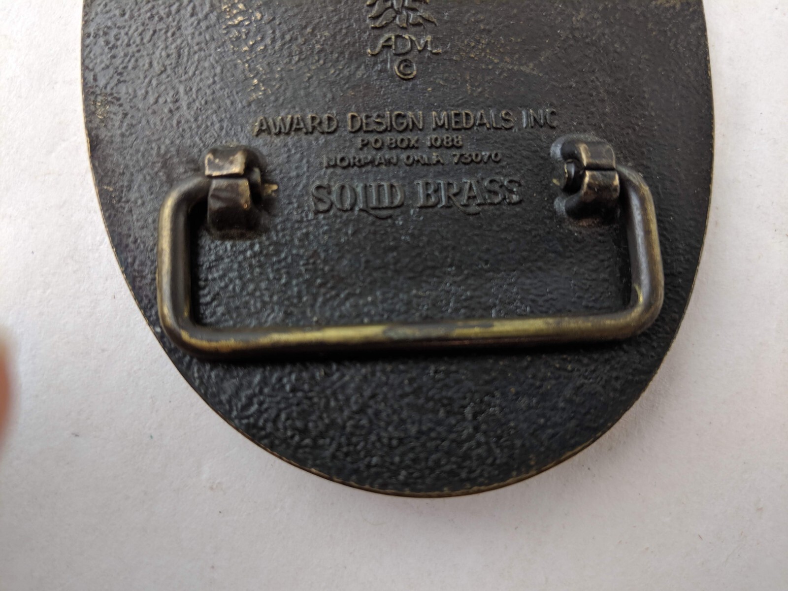 Vintage Madden Portable Buildings Solid Brass Belt Buckle Handmade Classic