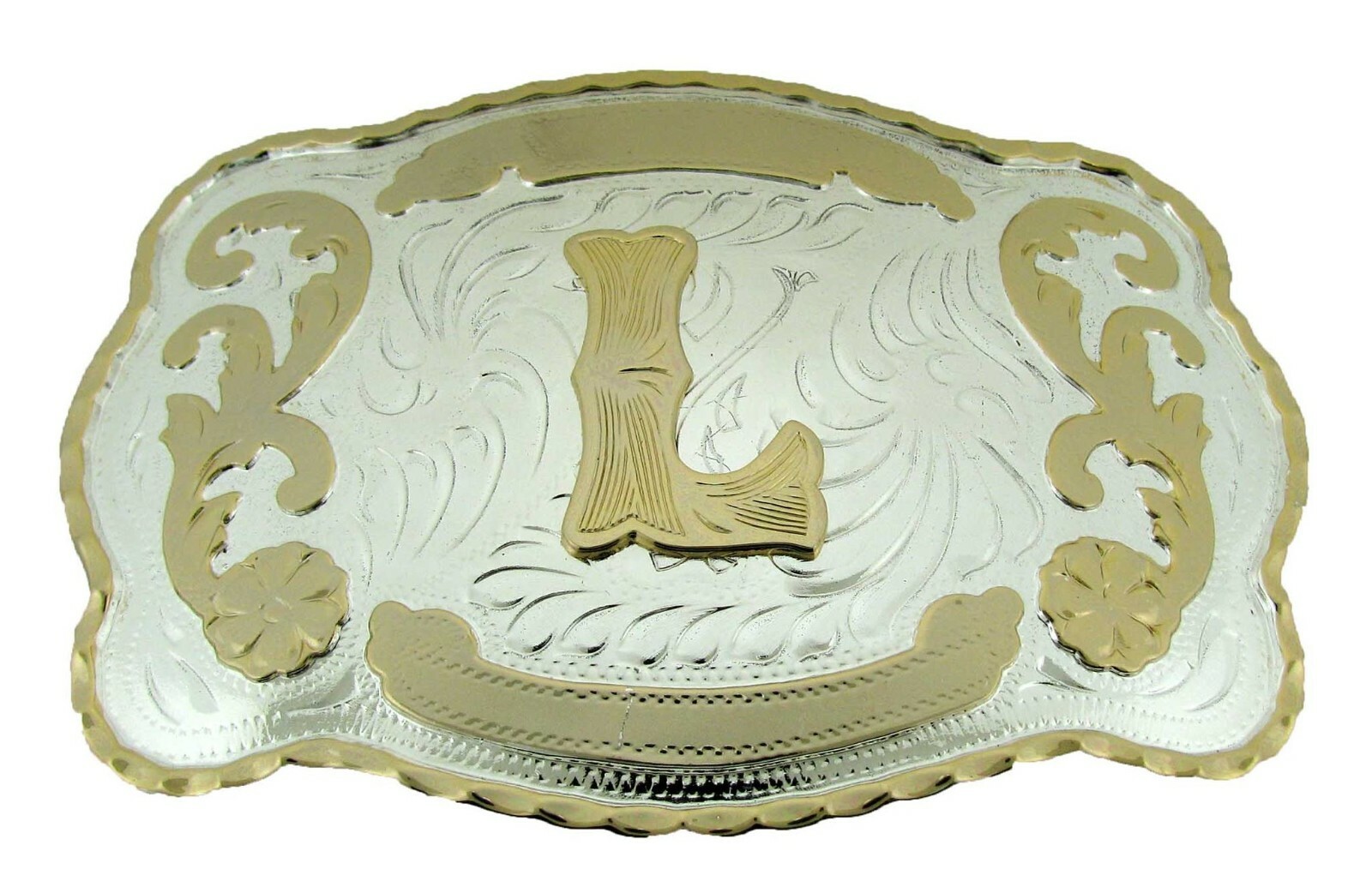 Initial Letter Monogram Alphabet A-Z Western Cowboy Men Women Cowgirl Belt Bucke
