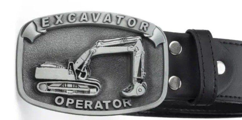 Excavator Operator Belt Buckle More Trades Also Plumber Mechanic Carpenter