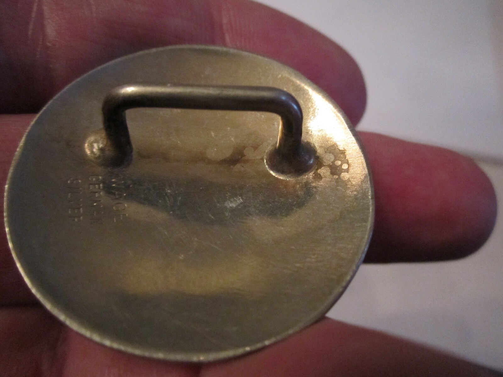 WAGE GERMAN SILVER 2002 SCARF BUCKLE – HAND MADE – BBA-4