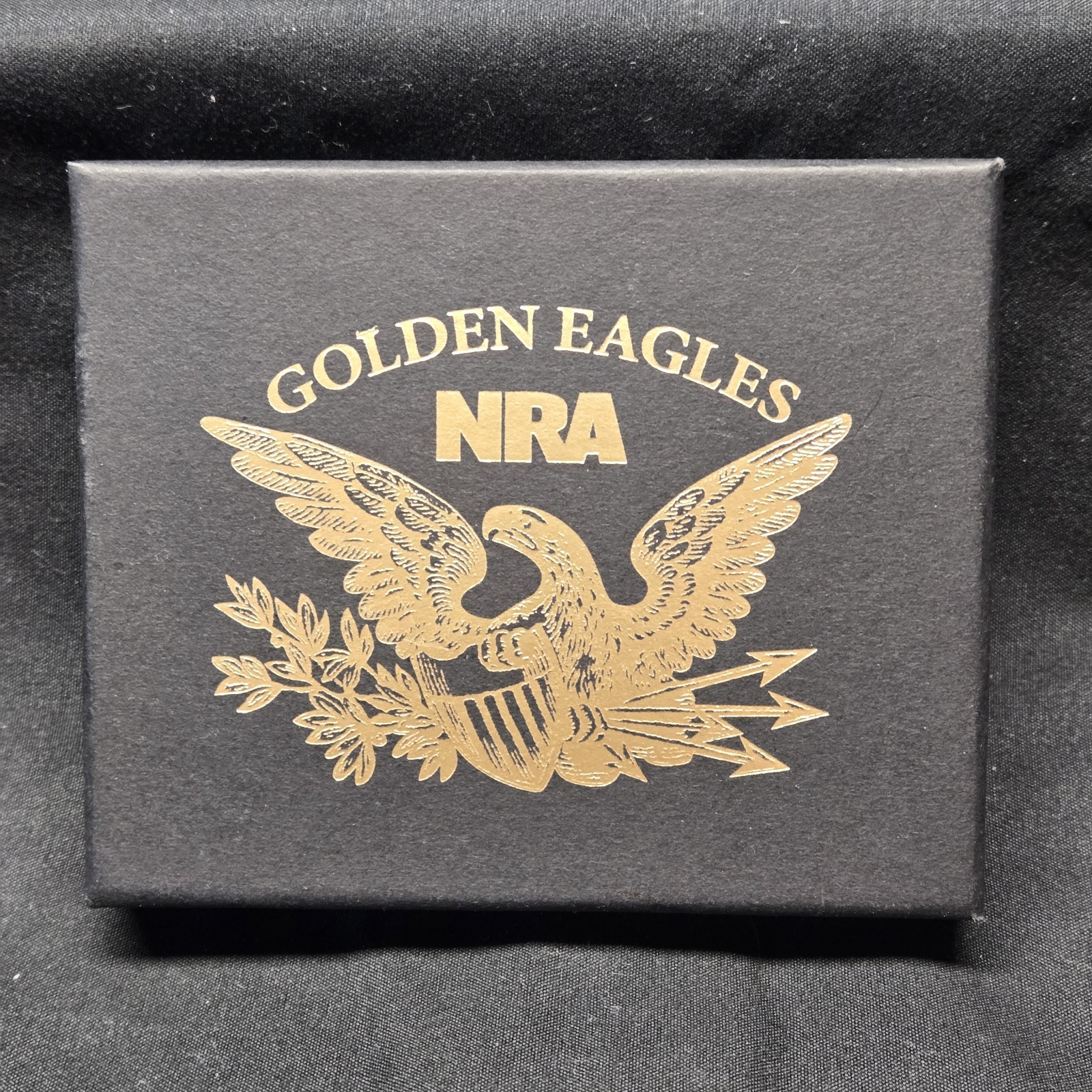 NRA Golden Eagles Belt Buckle 2015 Commemorative Patriotic Shield Brass NIB