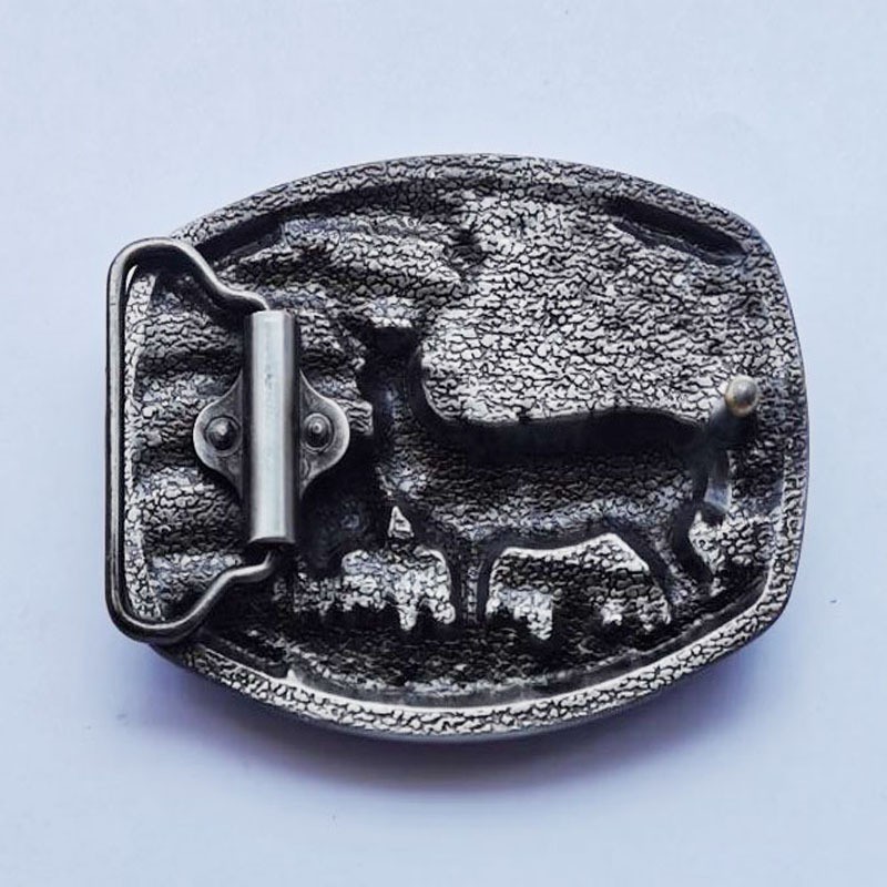 Outdoor Hunting Zinc Alloy Belt Buckle Elk Belt Buckle