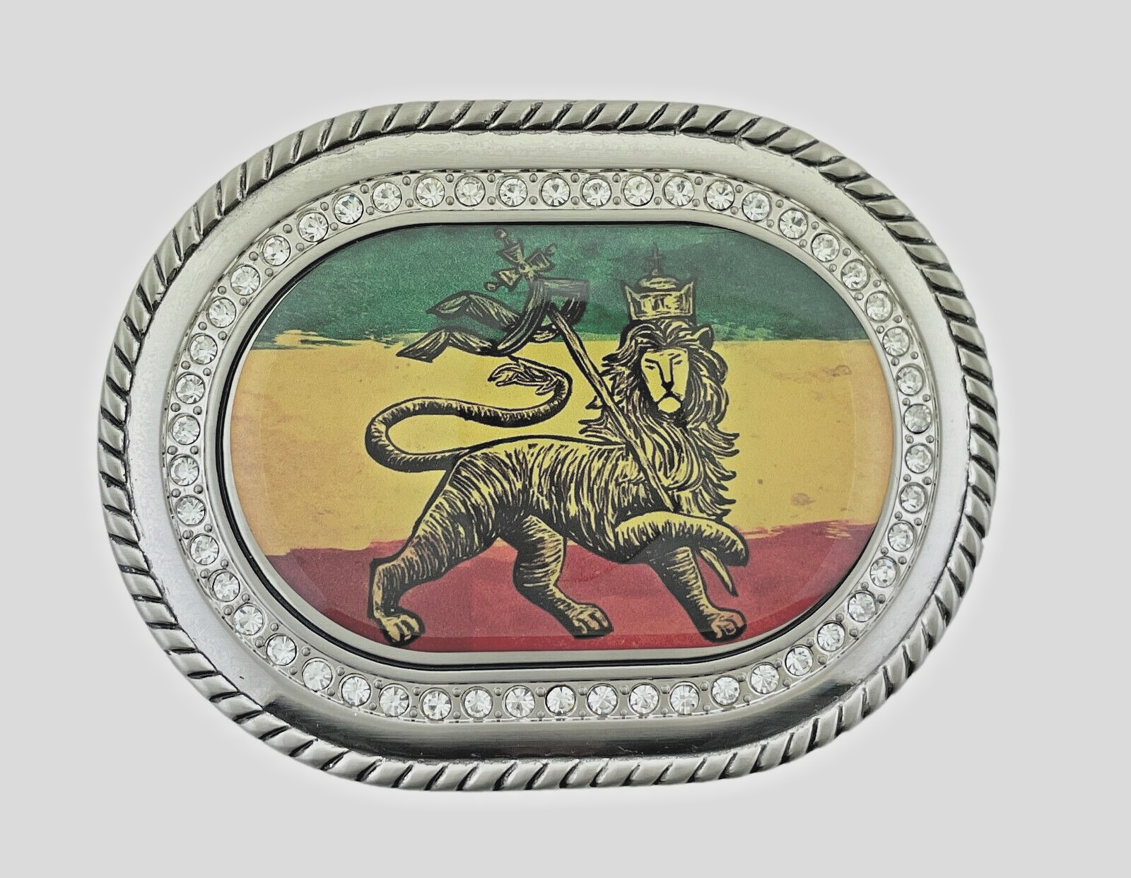 Reggae Rasta Belt Buckles Rastafarian Dub Music Culture Lion Judah Silver Bling
