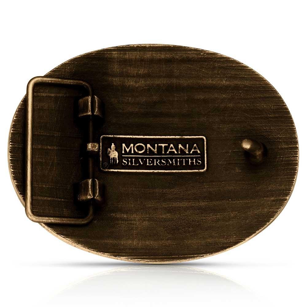Montana Silversmiths Attitude Liberty or Death 2A Don&rsquo;t Tread On Me Belt Buckle