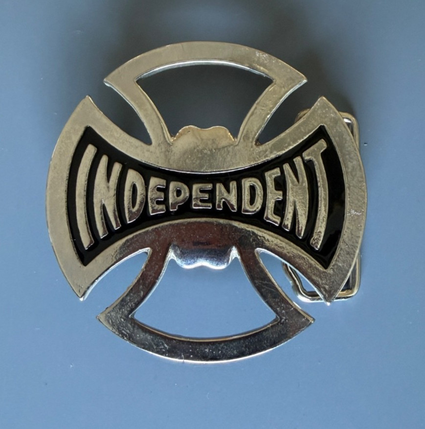 Vintage Skateboard independent Truck iron cross Skate Belt Buckle bottle opener