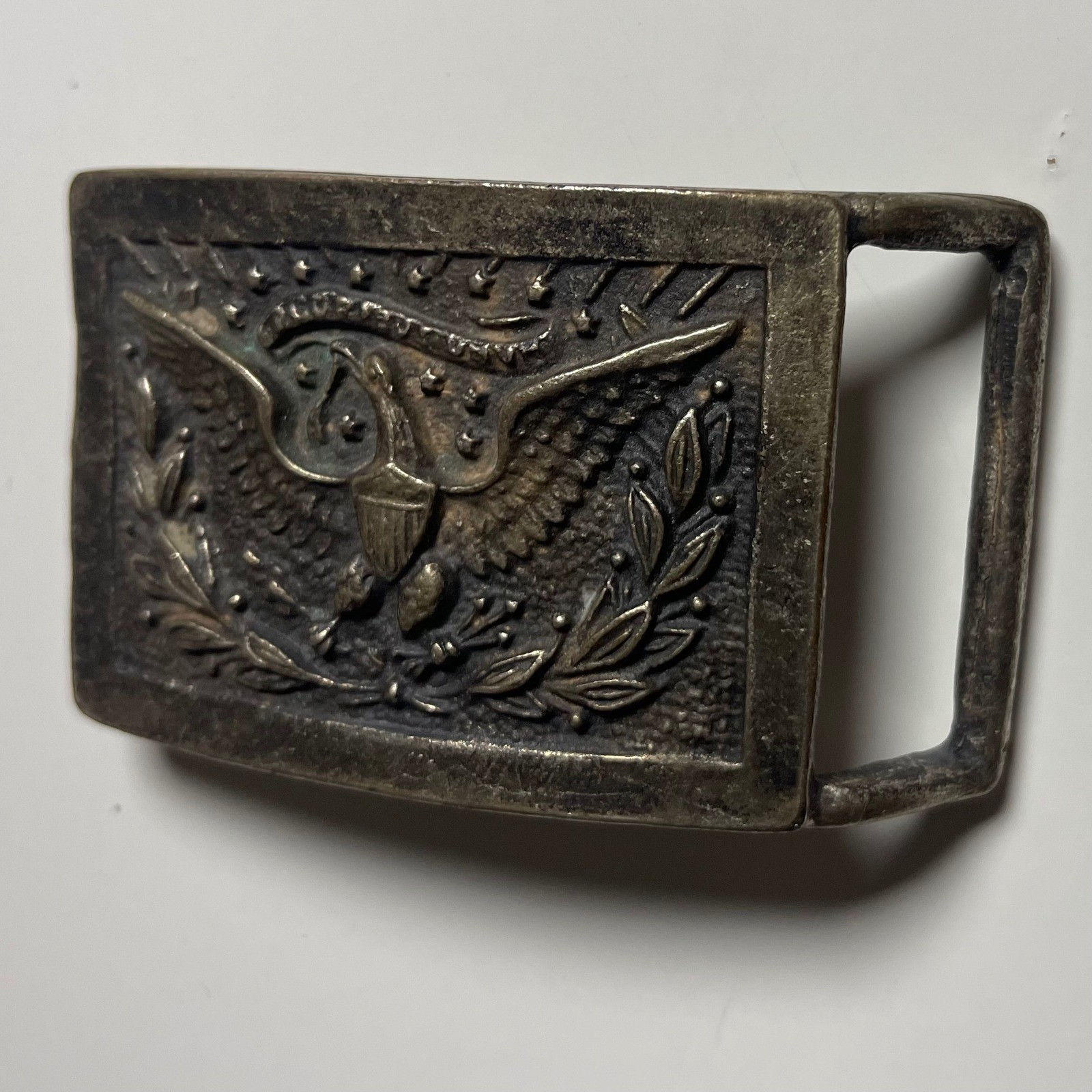 Vintage 1851 civil war Eagle sword Belt Buckle E Pluribus Unum Metal patriotic
