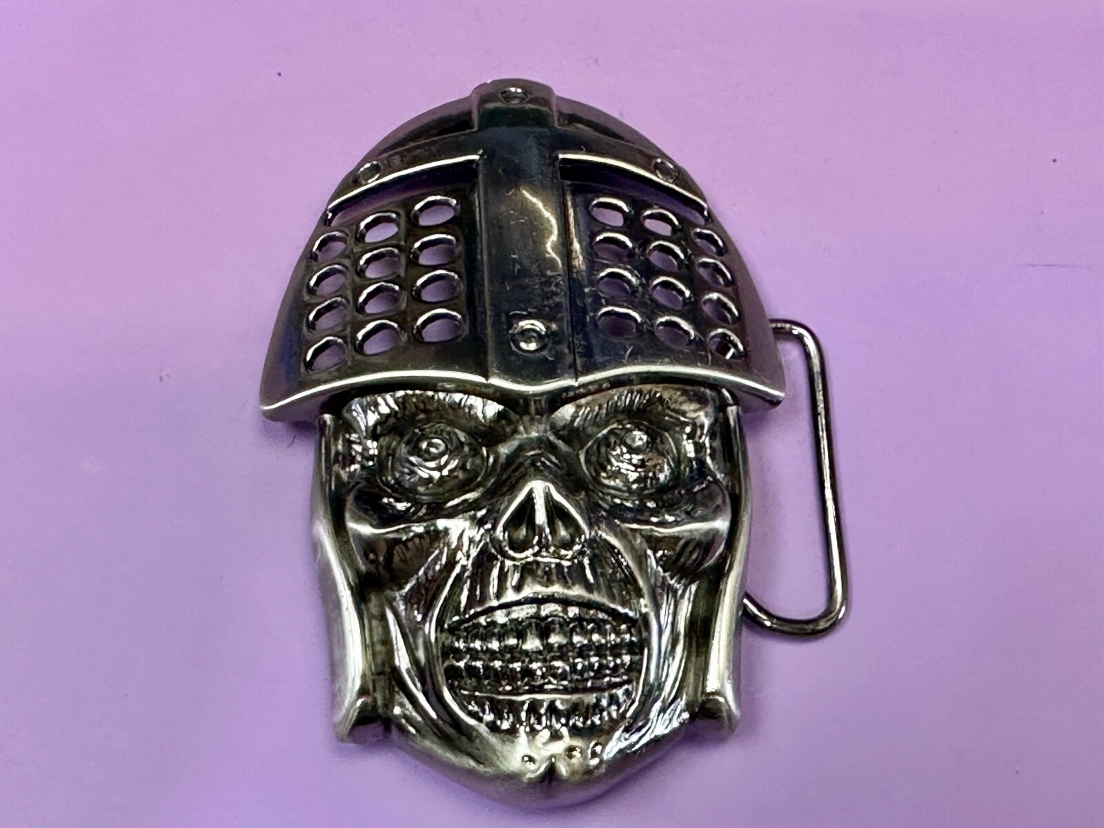 Knights Helmet & Skull Belt Buckle Medieval Armor Design Belt Buckle