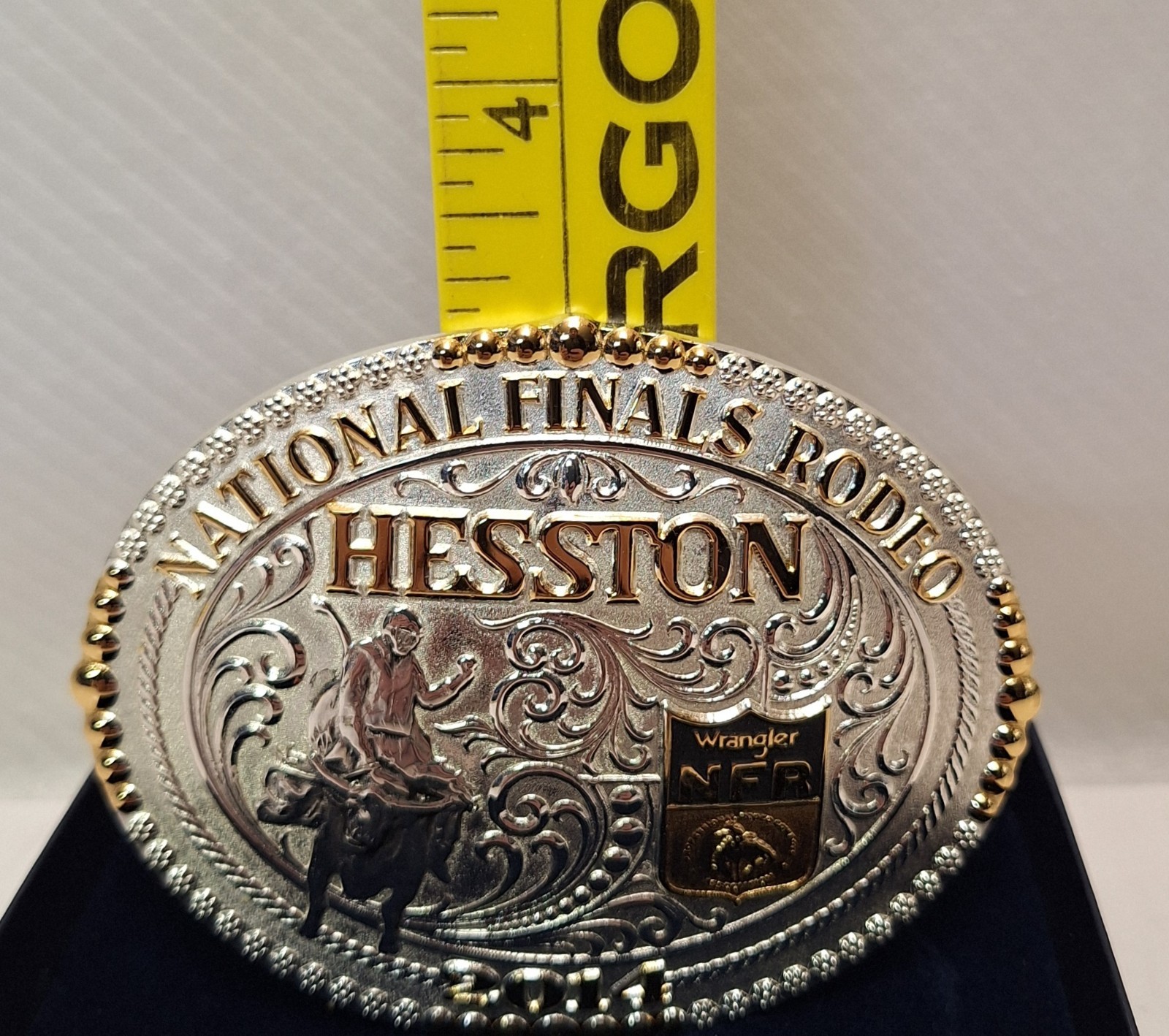 Montana Silversmiths Wrangler NFR Hesston 2014 Belt Buckle Limited Collectors