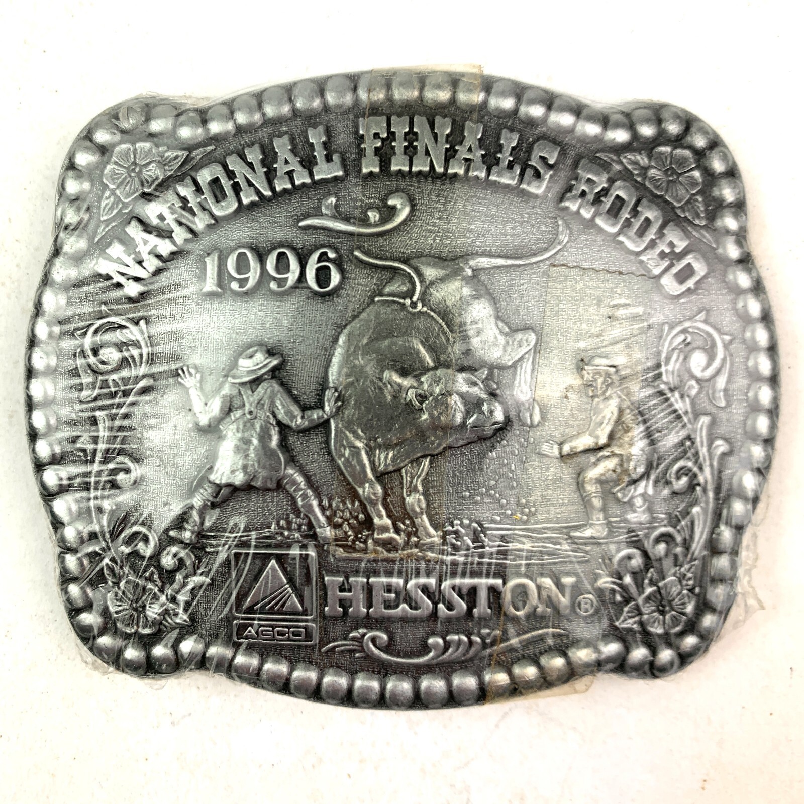 Award Design Medals Hesston NFR 1996 Commemorative Belt Buckle New