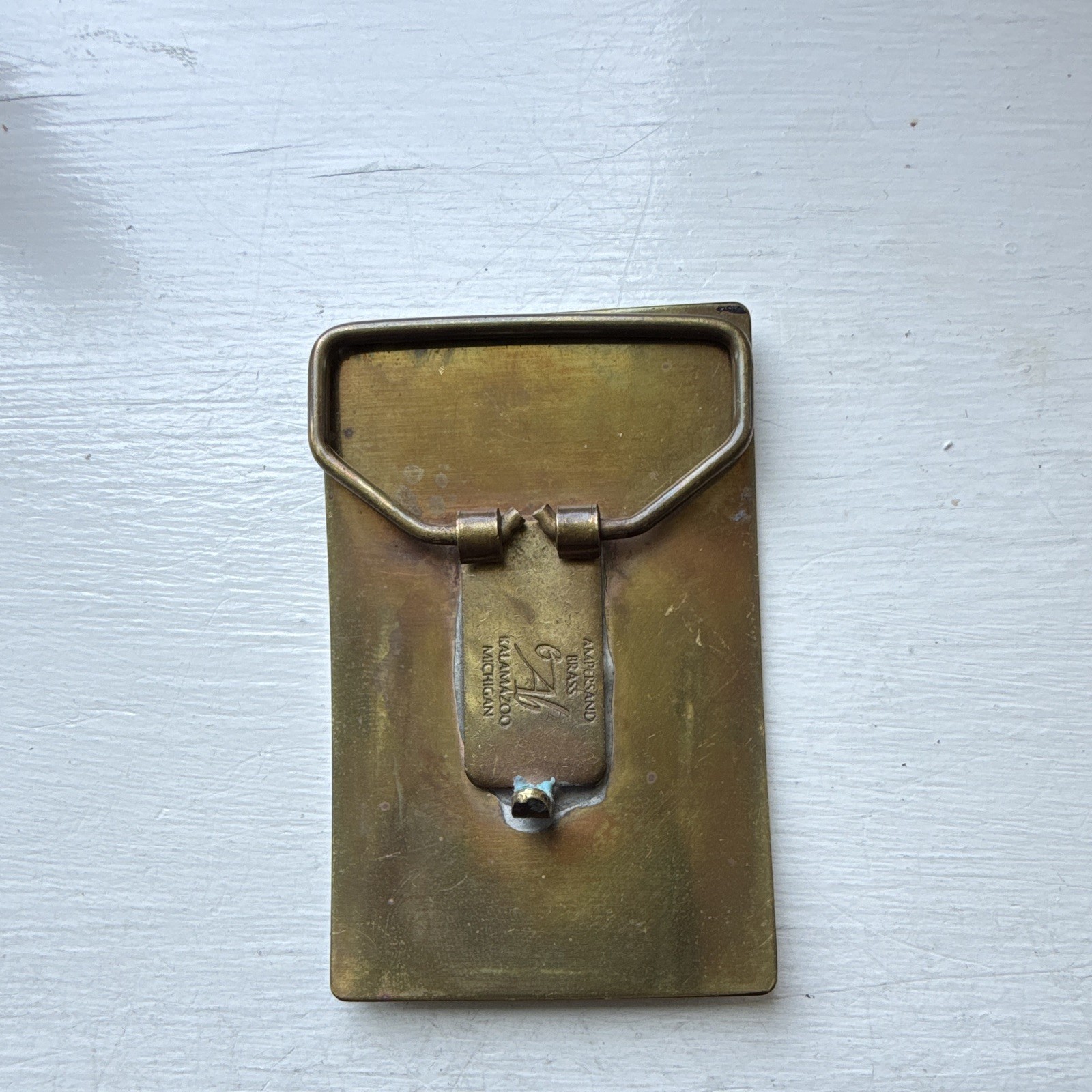 Ampersand Brass Alaska Gold Tone Brass Rectangular Interchangeable Buckle 1.75&Prime;