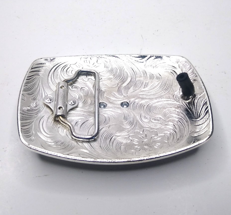 Rooster Western Cowboy Belt Buckle Hebilla Vaquero Rodeo Gallo Del Cielo, Silver
