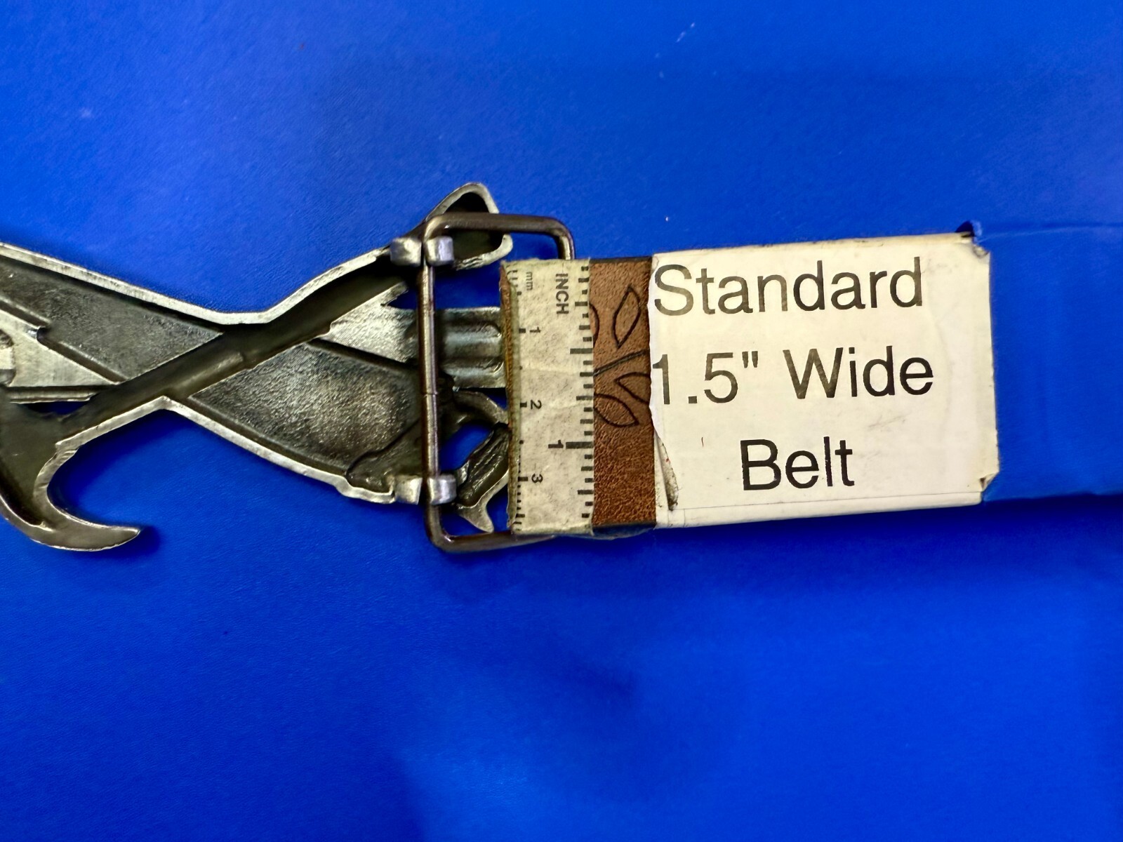 Tools Hammer Saw Meter Stick Carpenters Contractor&rsquo;s Figural Cutout Belt Buckle