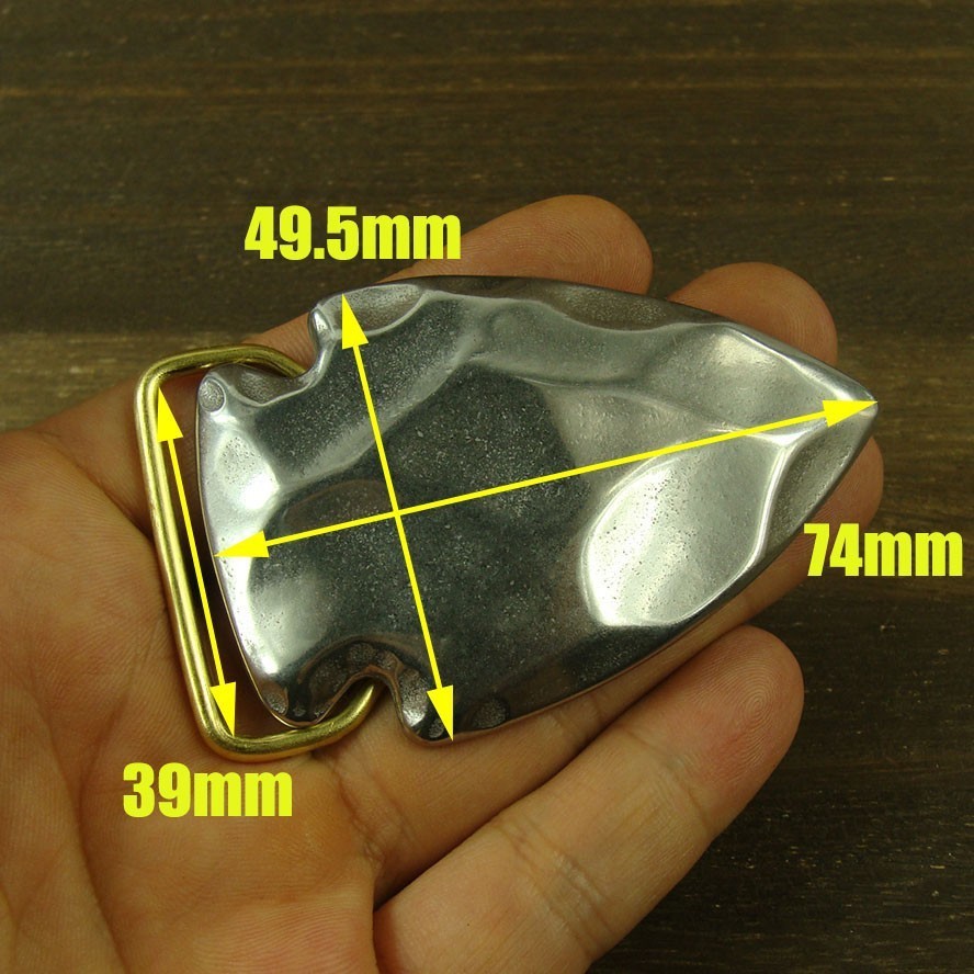 Stainless Steel / Brass Tongue Pin Belt Buckle for 38mm (1.5&Prime;) width belt XZ516