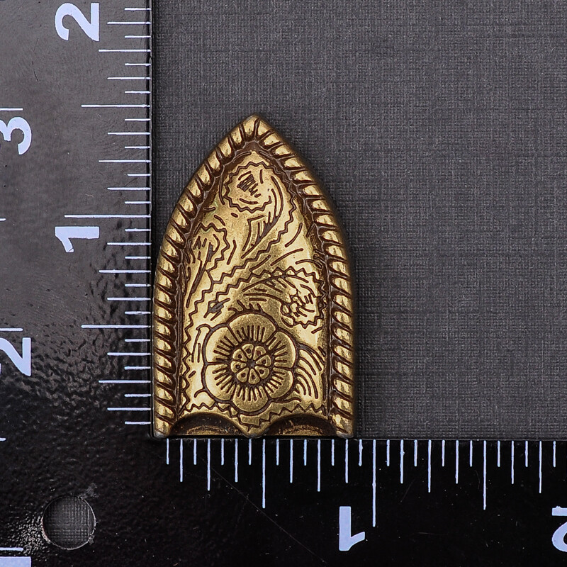 Retro Brass Flower Engraved Western Cowboy Belt Buckle Set Fit 25mm Strap